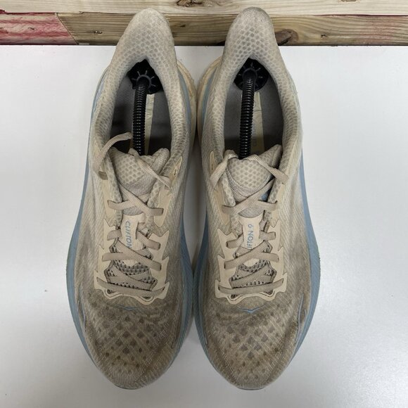 Hoka One One Clifton 9 Athletic Running Sneakers Men’s Size 11 D Blue White - Picture 8 of 12